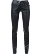 Sylvie Schimmel 'cash Stretch' Skinny Trousers, Women's, Size: 36, Black, Calf Leather