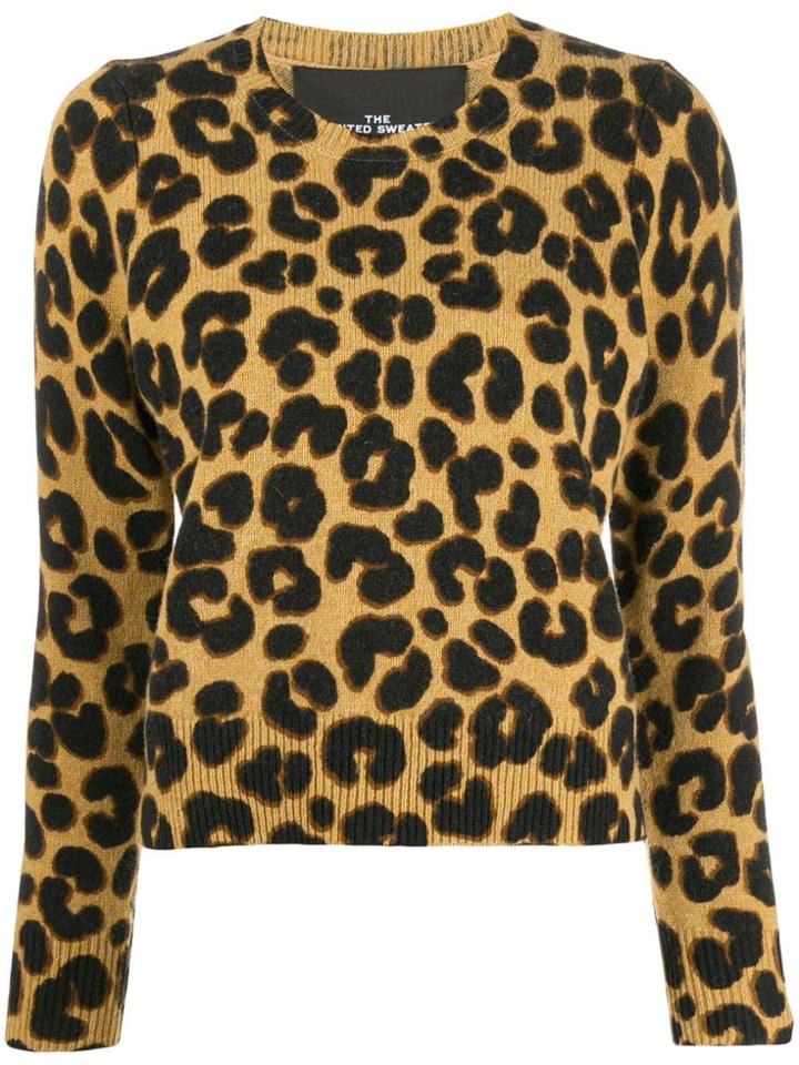 Marc Jacobs Leopard Print Sweater - Brown