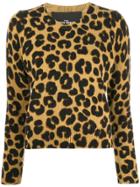 Marc Jacobs Leopard Print Sweater - Brown