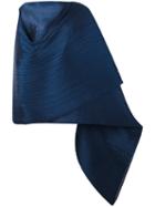 Pleats Please By Issey Miyake - Long Cape - Women - Polyester - One Size, Blue, Polyester