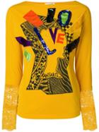 Kansai Yamamoto Pre-owned Long Sleeve T-shirt With Appliqué - Yellow