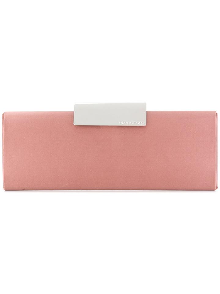 Sergio Rossi Colour-block Formal Clutch - Pink & Purple