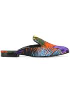 Versace Exotic Print Mules - Multicolour