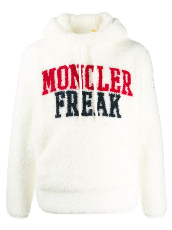 Moncler 1952 Front Logo Hoodie - White