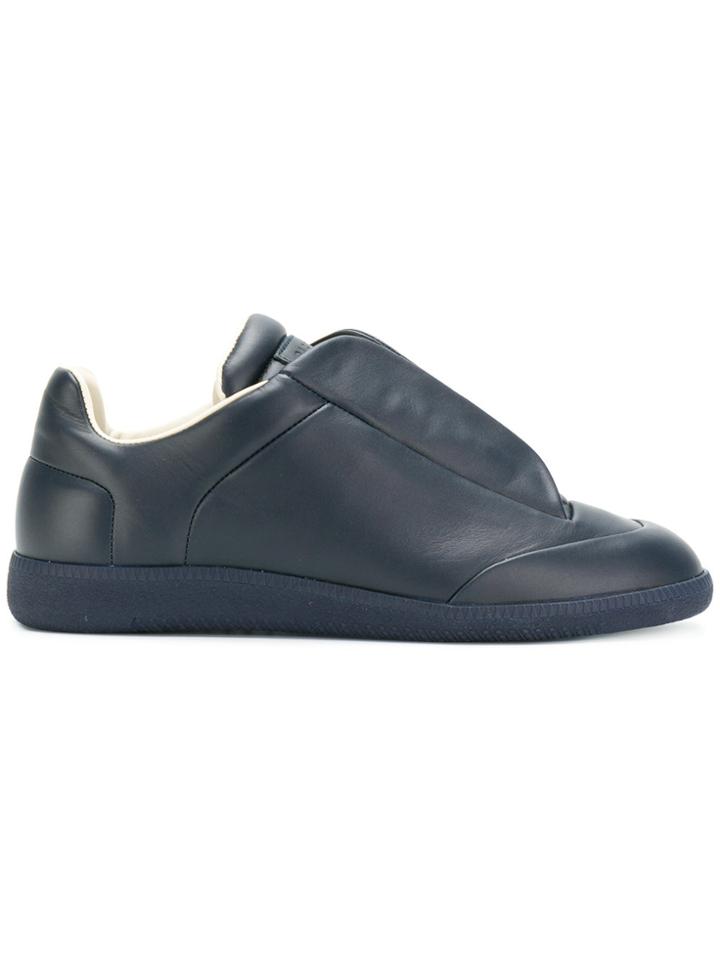 Maison Margiela Concealed Lace Fastening Sneakers - Blue