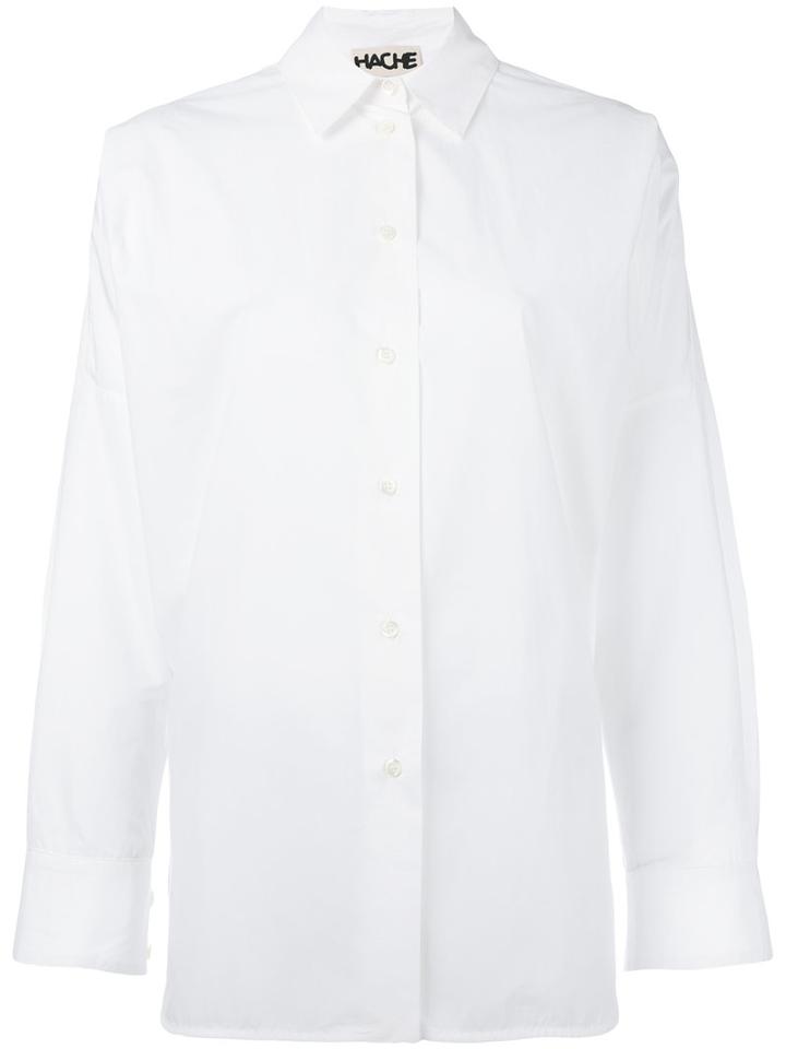 Hache - Boyfriend Shirt - Women - Cotton - 44, White, Cotton