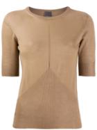 Lorena Antoniazzi Short-sleeved Knit Top - Neutrals