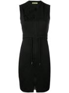 Versace Jeans Zip-through Mini Dress - Black