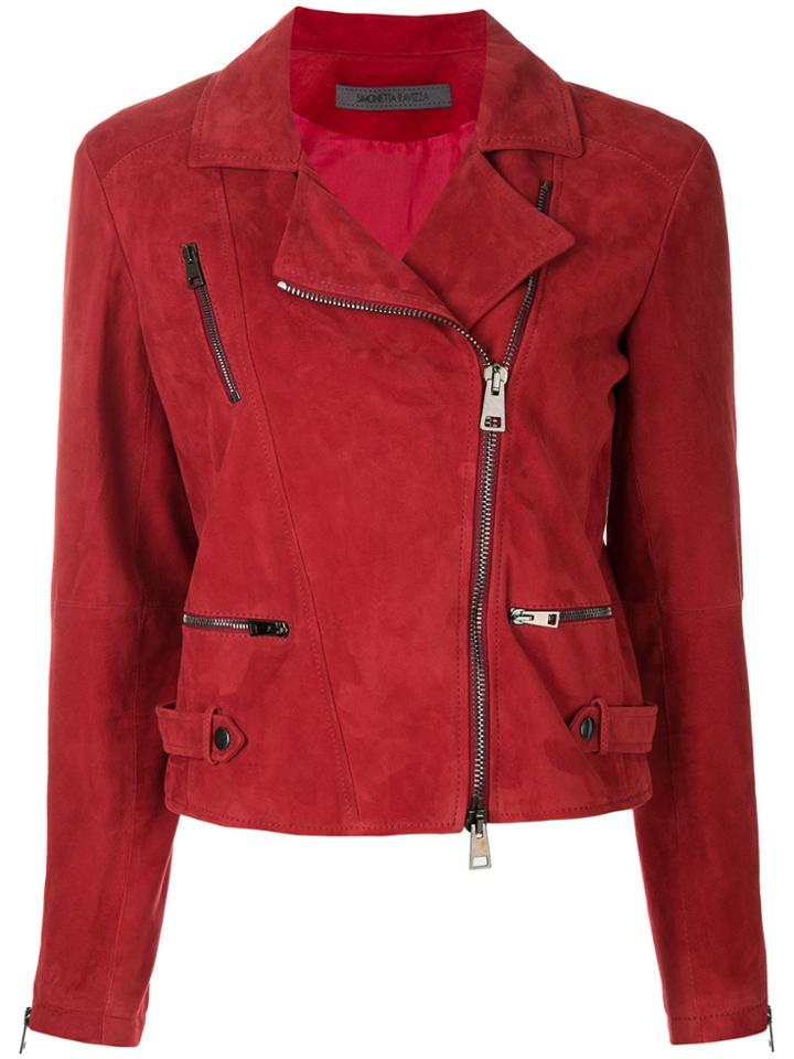 Simonetta Ravizza Biker Jacket - Red