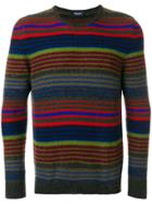 Drumohr Striped Crew Neck Jumper - Multicolour