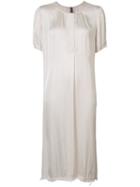 Raquel Allegra Frayed Midi Dress, Women's, Size: 0, White, Viscose/cotton
