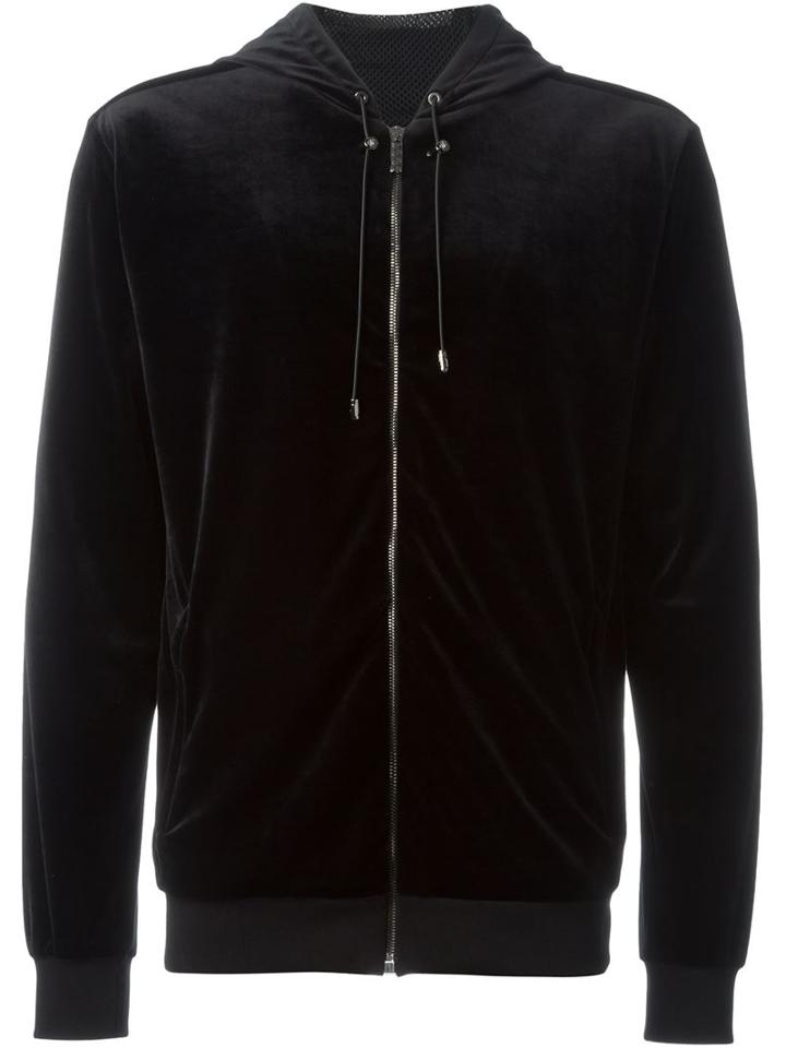 Versace Medusa Velvet Zipped Up Cardigan