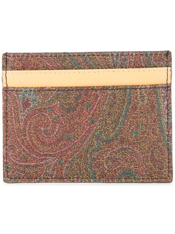 Etro Paisley Cardholder - Brown