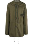 Damir Doma Jim Coat, Men's, Size: Small, Green, Cotton