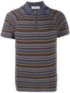 Pringle Of Scotland Striped Polo Shirt - Blue