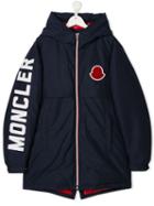 Moncler Kids Logo Patch Jacket - Blue