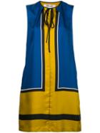 Diane Von Furstenberg - Colourblock Shift Dress - Women - Silk - 2, Women's, Green, Silk