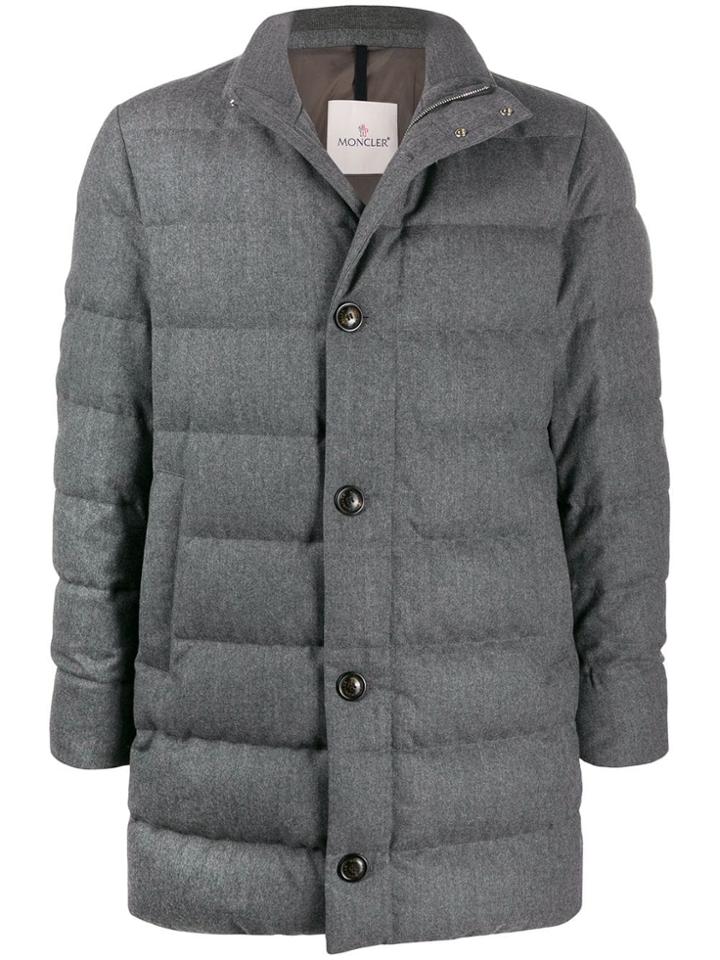 Moncler High-neck Down Jacket - Grey