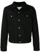 Ami Alexandre Mattiussi Bi Material Denim Jacket - Grey