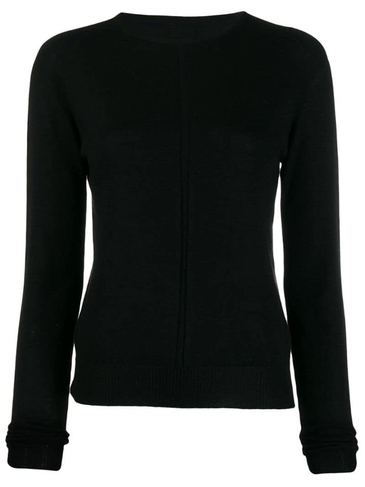 Rick Owens Cashmere Knitted Sweatshirt - Black