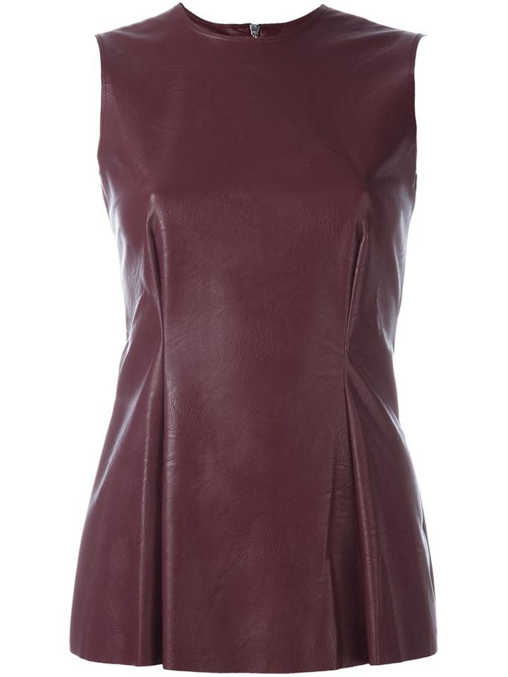 Mm6 Maison Margiela Sleeveless Peplum Tank