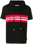 Gcds Short-sleeved Hoodie - Black