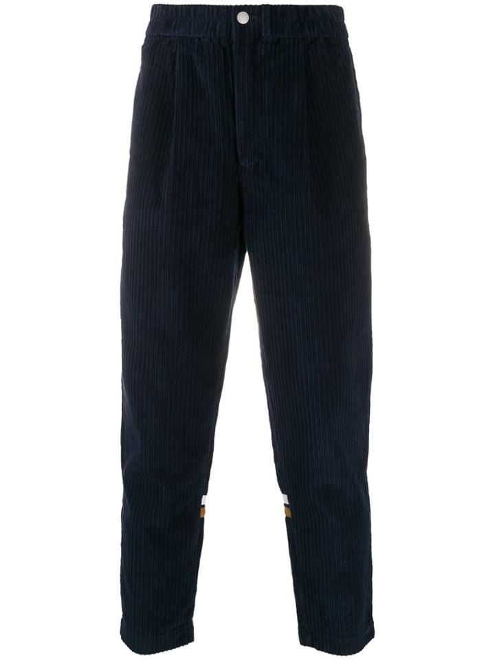Sergio Tacchini Corduroy-style Textured Track Pants - Blue