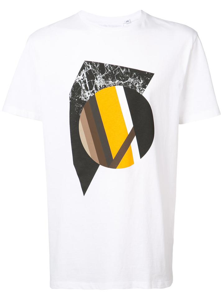 Neil Barrett - Abstract Print T-shirt - Men - Cotton - L, White, Cotton