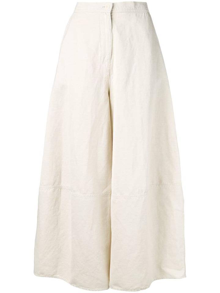 Stefano Mortari Wide Leg Trousers - Neutrals