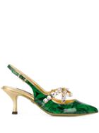 Dolce & Gabbana Lori Slingback Pumps - Green