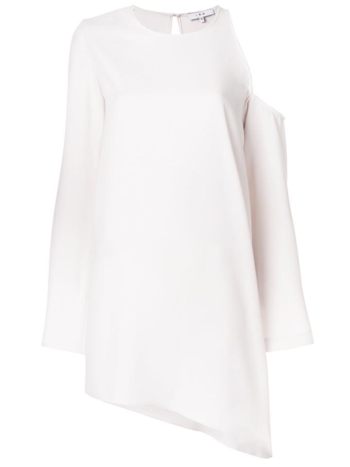 Iro Asymmetric Flared Dress - Pink & Purple