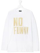 Diesel Kids Slogan T-shirt - White