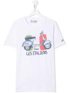 Mc2 Saint Barth Kids Les Italiens T-shirt - White
