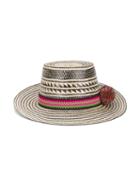 Yosuzi - Kalinda Hat - Women - Straw - One Size, Black, Straw