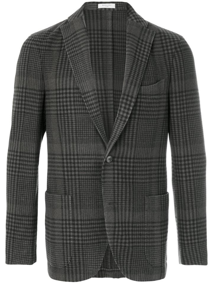 Boglioli Checkered Blazer - Grey