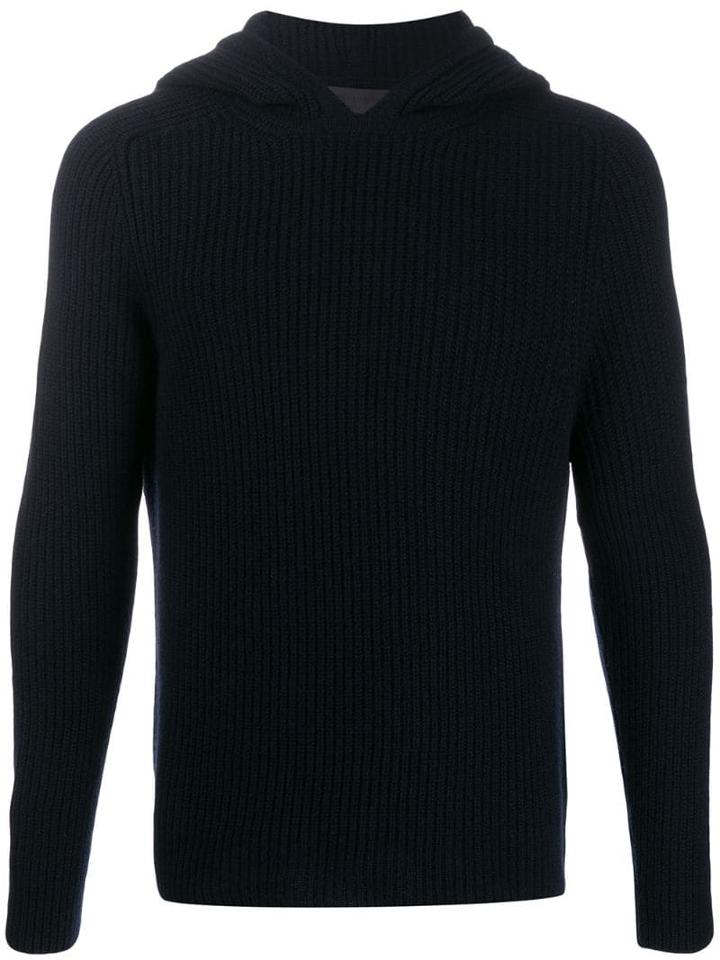 Iris Von Arnim Hooded Cashmere Jumper - Blue