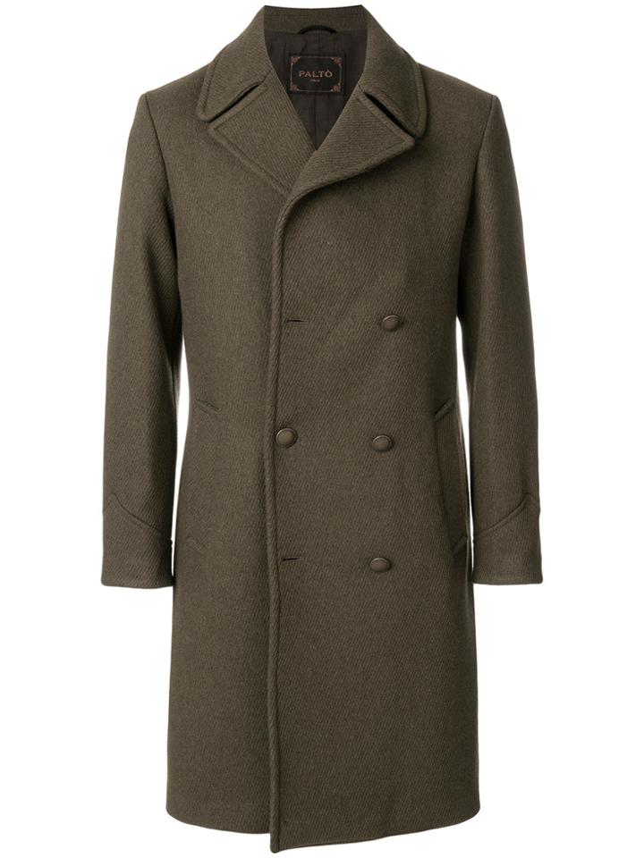 Paltò Double-breasted Coat - Green