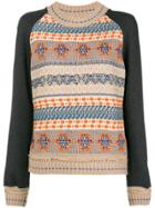 Miahatami Embroidered Crew Neck Sweater - Nude & Neutrals