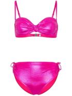 Leslie Amon Thea Bandeau Bikini - Pink