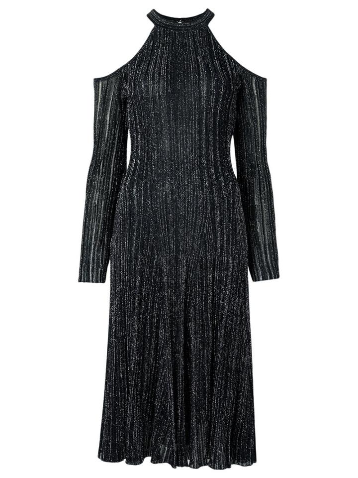 Gig - Cold Shoulder Dress - Women - Polyamide - G, Black, Polyamide