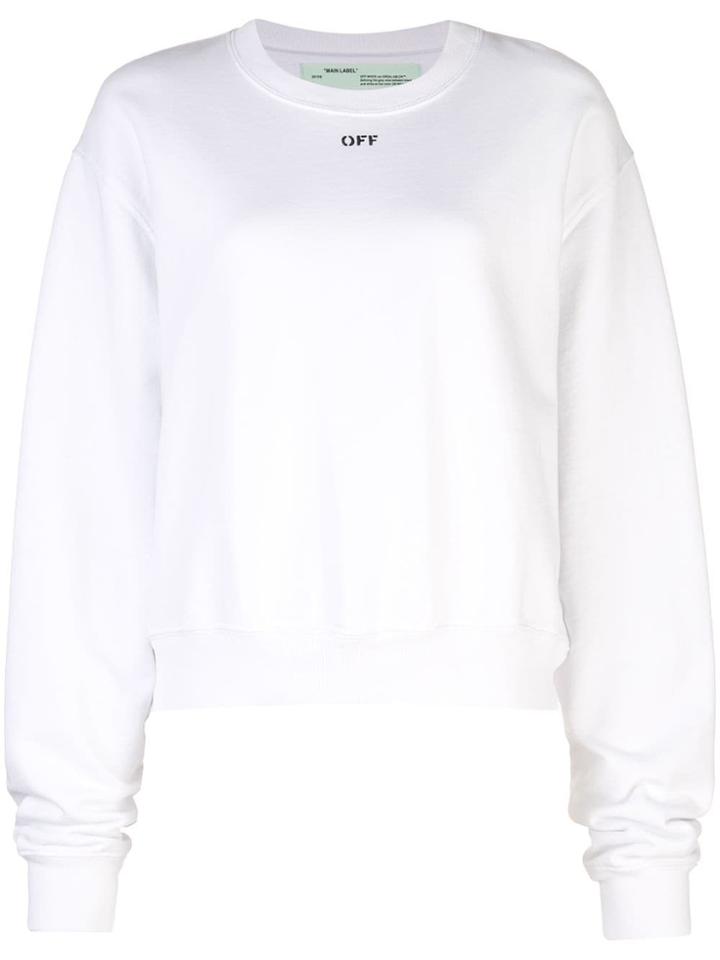 Off-white Dropped Shoulder Logo Sweatshirt