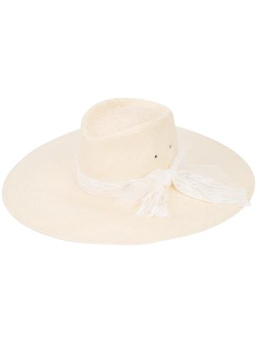 Maison Michel - Henrietta Hat - Women - Straw - S, Nude/neutrals, Straw