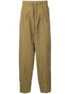 Toga Virilis Tafetta Drawstring Trousers - Brown