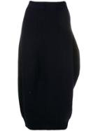 Jil Sander Chunky Knitted Skirt - Blue