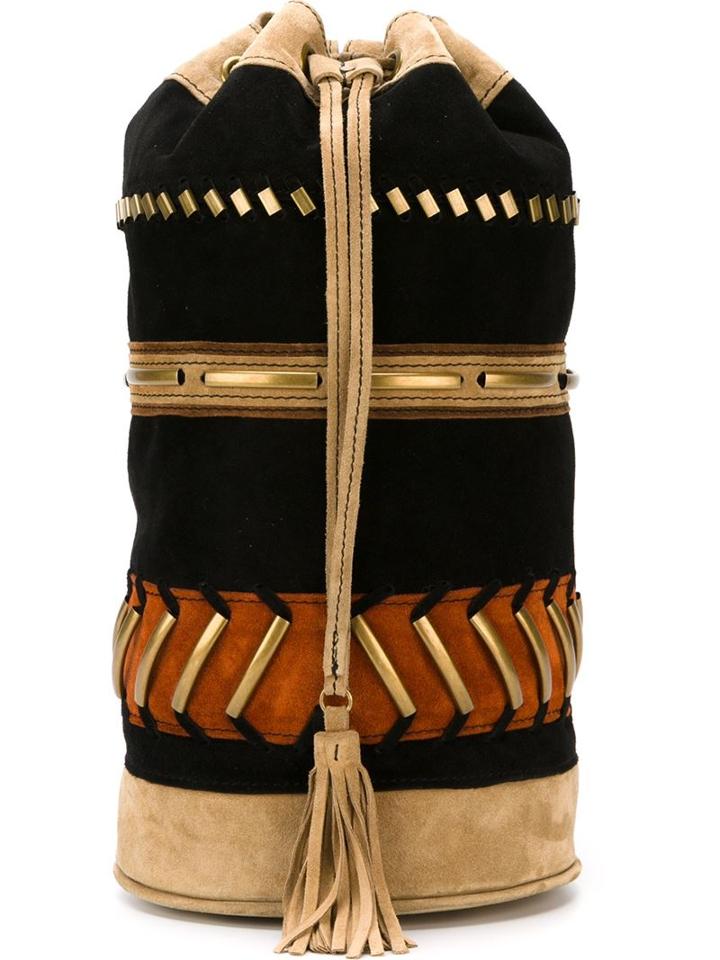Alberta Ferretti Embellished Patchwork Backpack