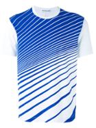 Comme Des Garçons Shirt Diagonal Striped T-shirt, Men's, Size: Small, White, Cotton