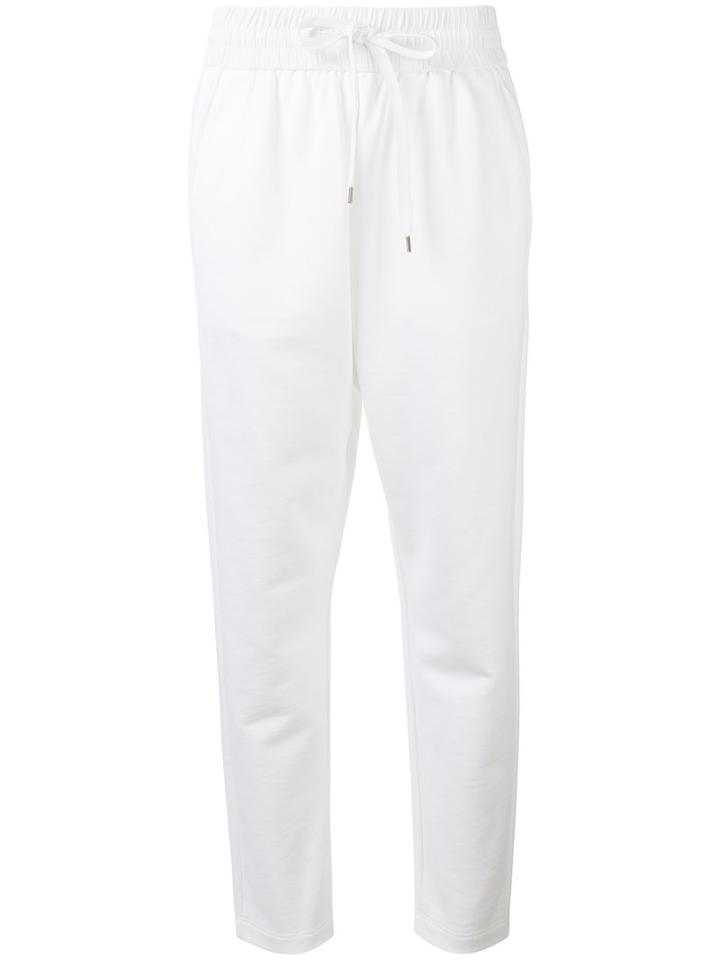 No21 Drop-crotch Sweatpants, Women's, Size: 42, White, Cotton