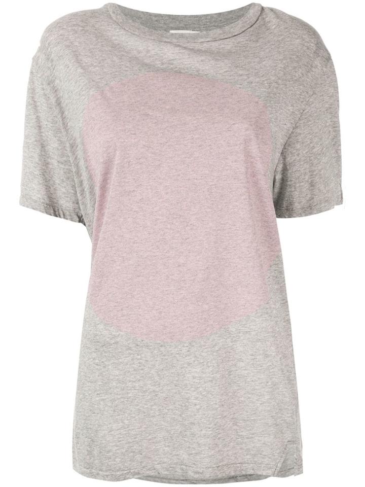 Bassike Contrast Print T-shirt - Grey