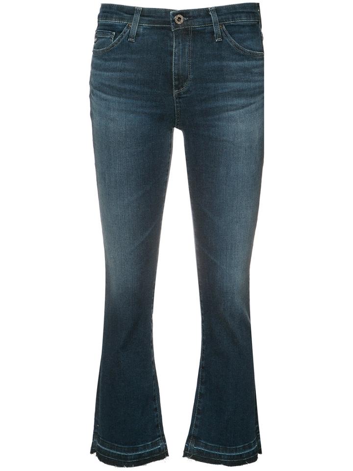 Ag Jeans Cropped Skinny Jeans, Women's, Size: 24, Blue, Cotton