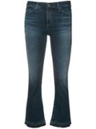 Ag Jeans Cropped Skinny Jeans, Women's, Size: 24, Blue, Cotton